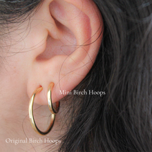 Load image into Gallery viewer, Mini Birch Hoops