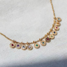 Load image into Gallery viewer, Birthstone Charm Bracelet