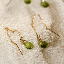 Load image into Gallery viewer, Peridot Threaders