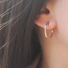 Load image into Gallery viewer, Birch Hoops (Sample Sale)
