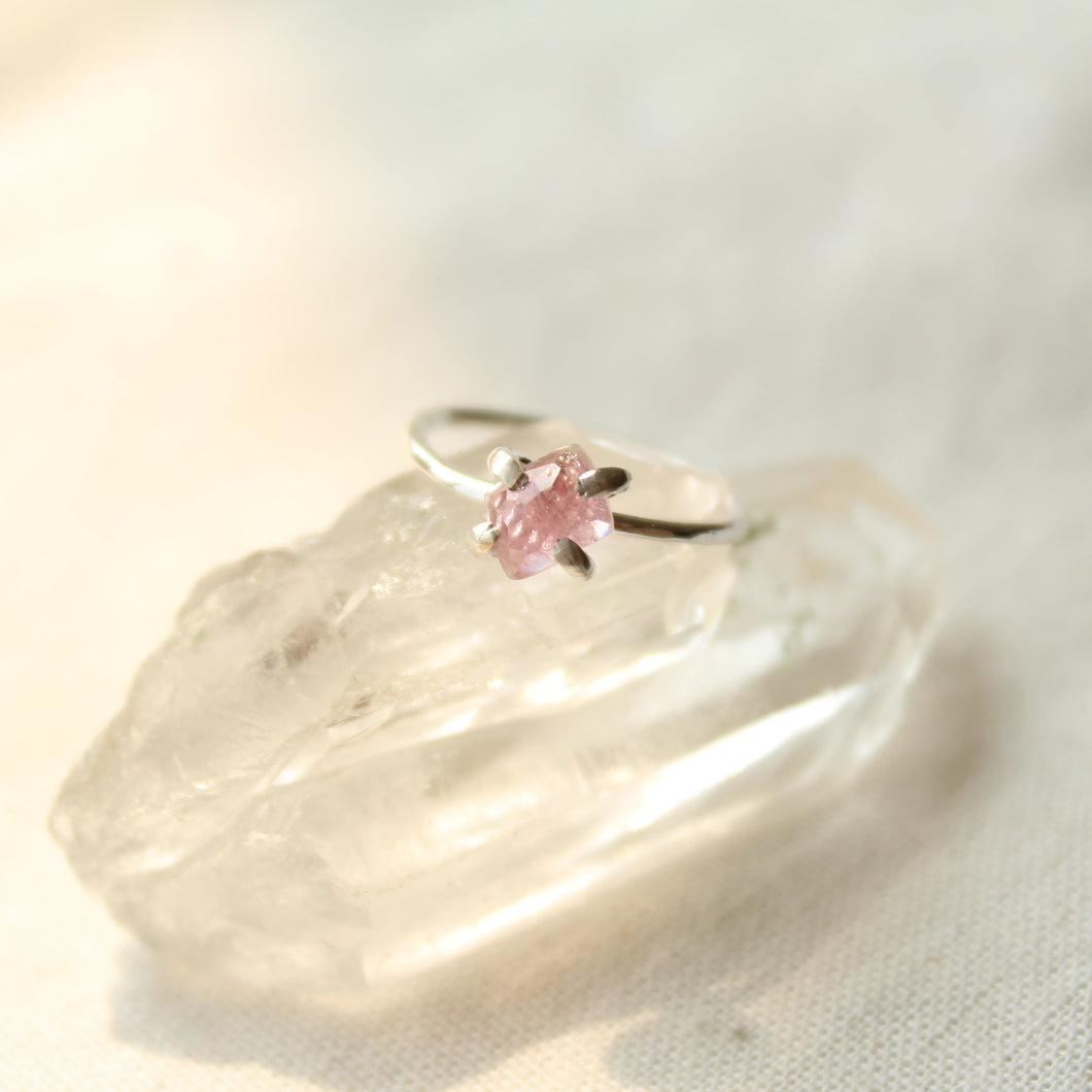 Pink Tourmaline Stacker - size 5