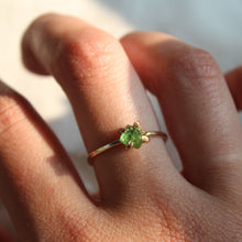 Load image into Gallery viewer, Green Tourmaline Stacker - Size 9.5
