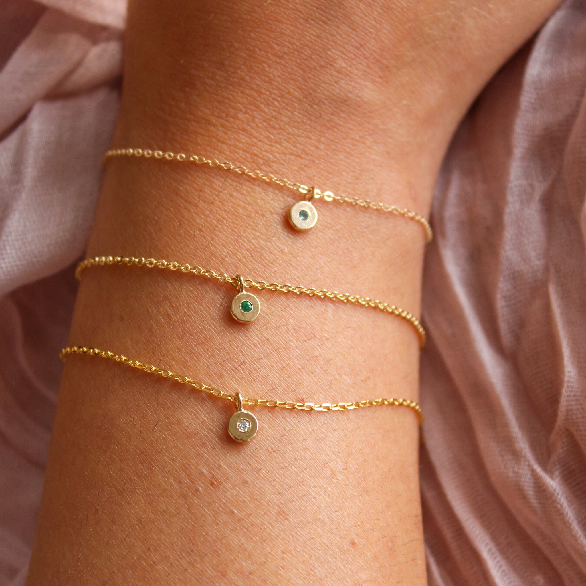 Birthstone Charm Bracelet – Ethereal Bloom Jewelry