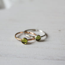 Load image into Gallery viewer, Peridot Stacking Ring

